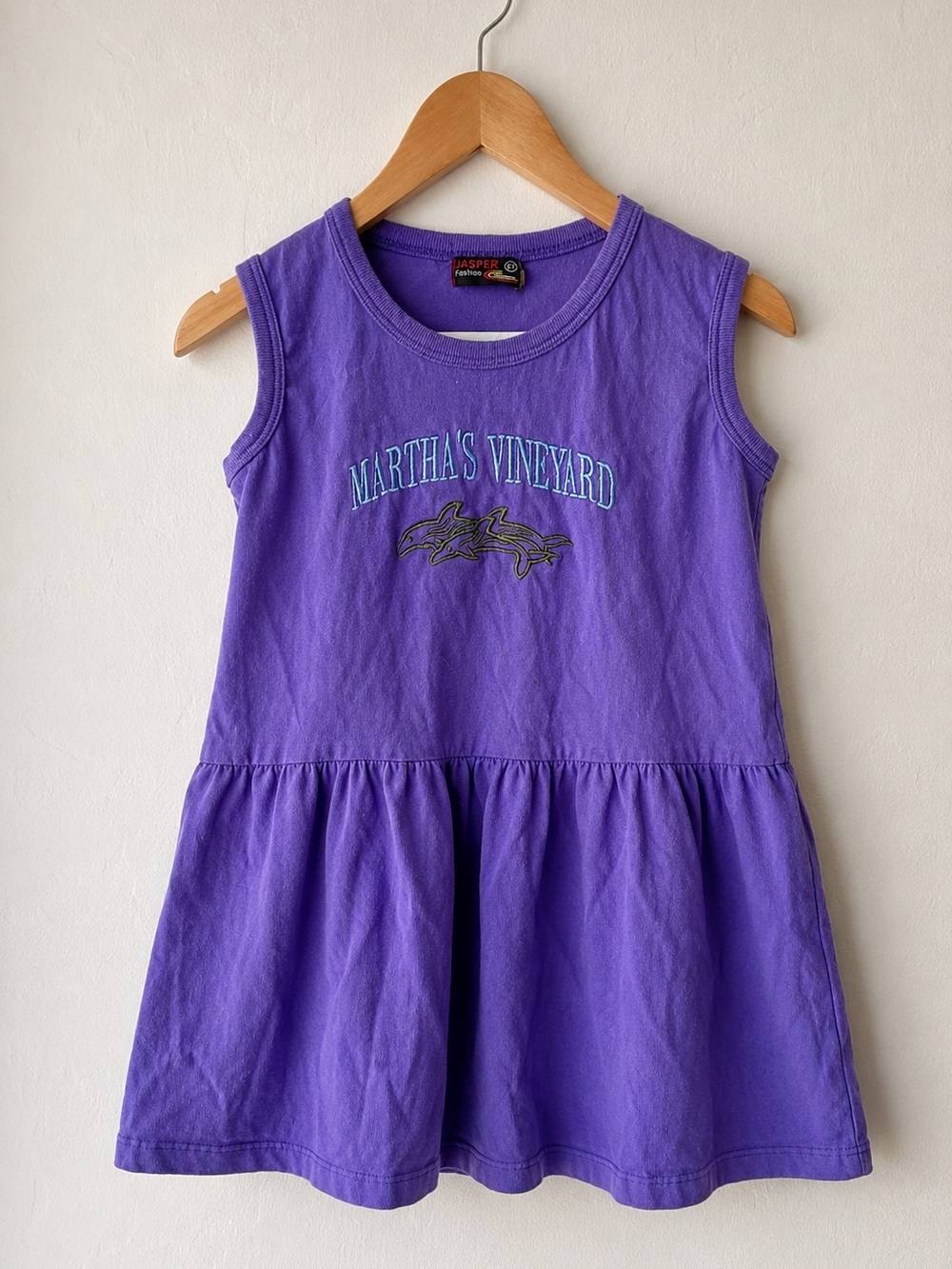 Vintage Martha’s Vineyard Purple Dolphin Dress 5T